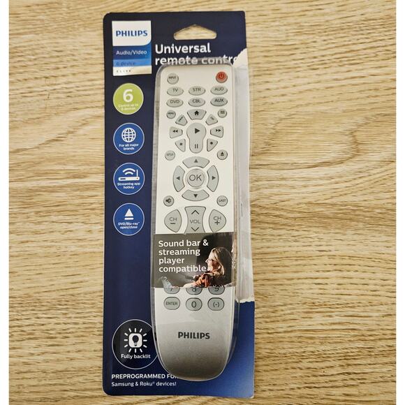 Philips Universal Remote Control Unit Audio Video 6 Device Silver SRP3016S/27 - Picture 1 of 4